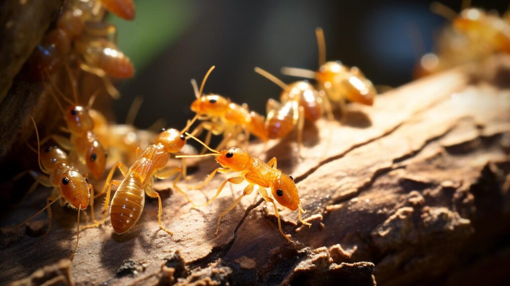 Illustration of bugs for food