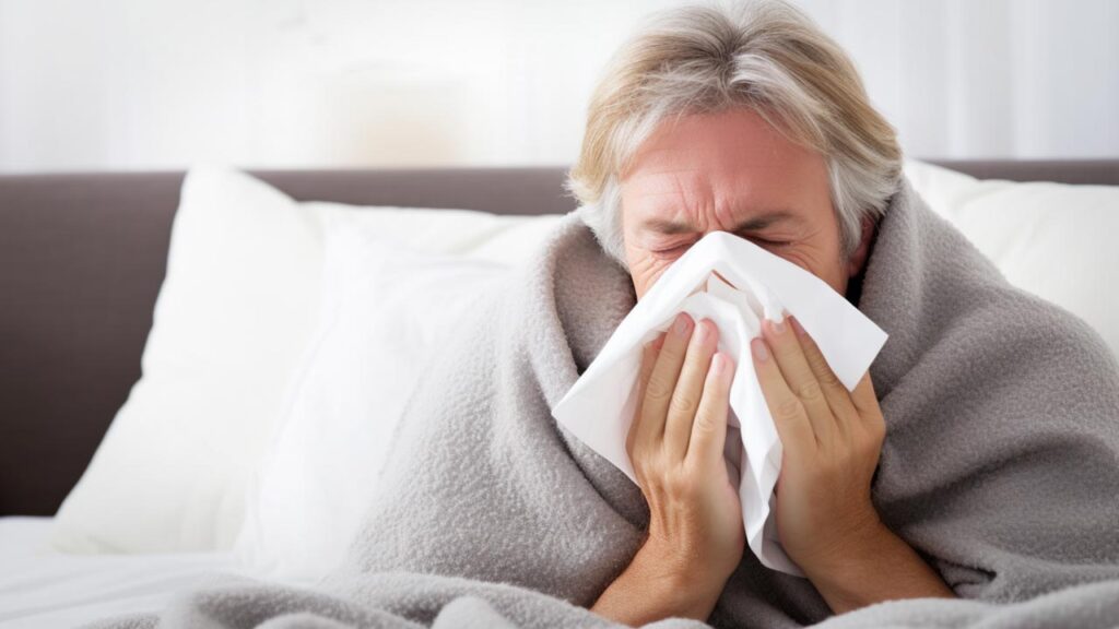 Illustration of cold and flu season