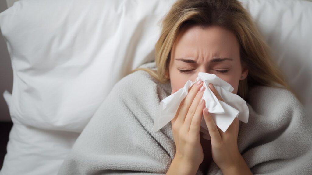 Illustration of cold and flu season