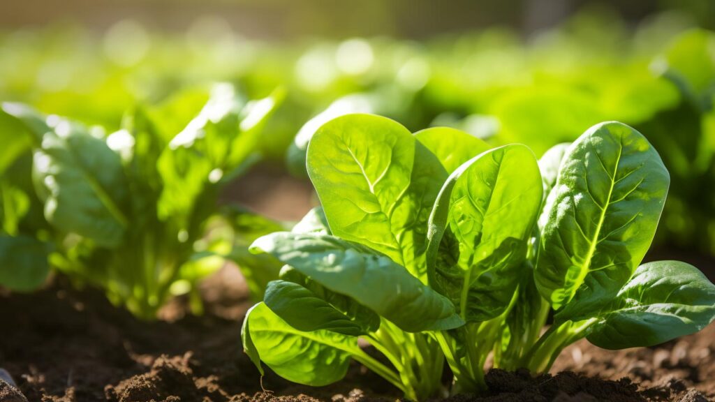 Illustration of October Garden Spinach