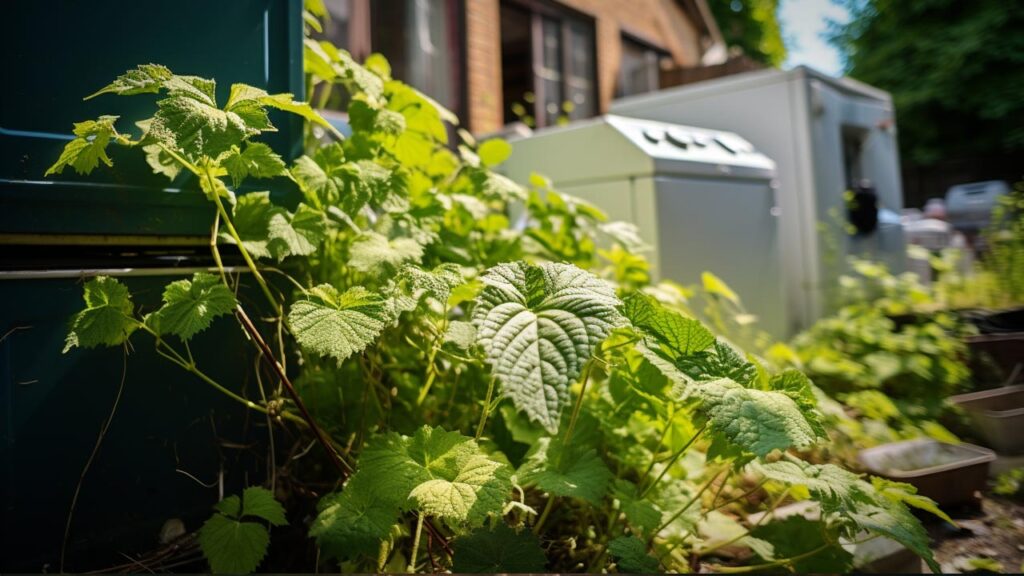 Stinging Nettle growing city area